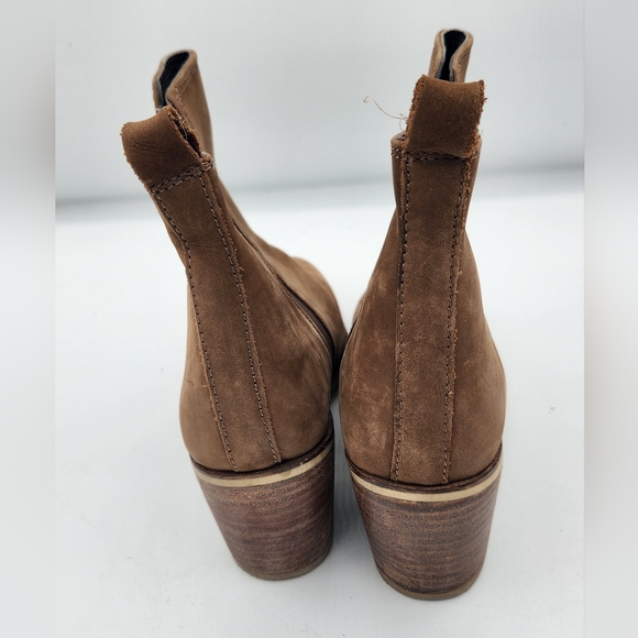 Dune london Pora Suede Nubuck Leather Ankle Boot with a Chunky Heel Size 5 - Picture 6 of 12